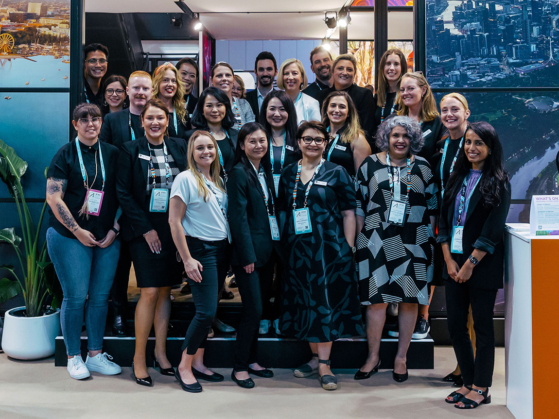 Melbourne Convention Bureau team at AIME 2023