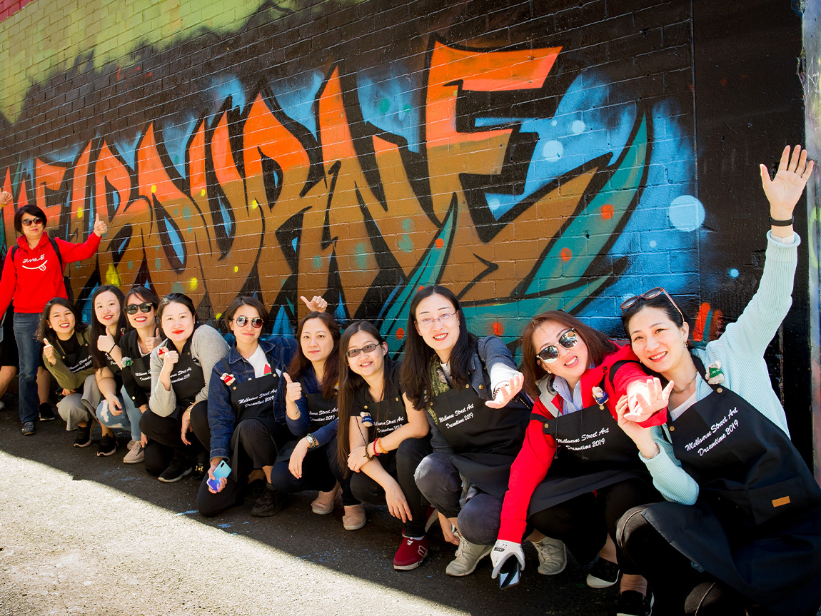 Melbourne street art, MCB, Victoria, Australia