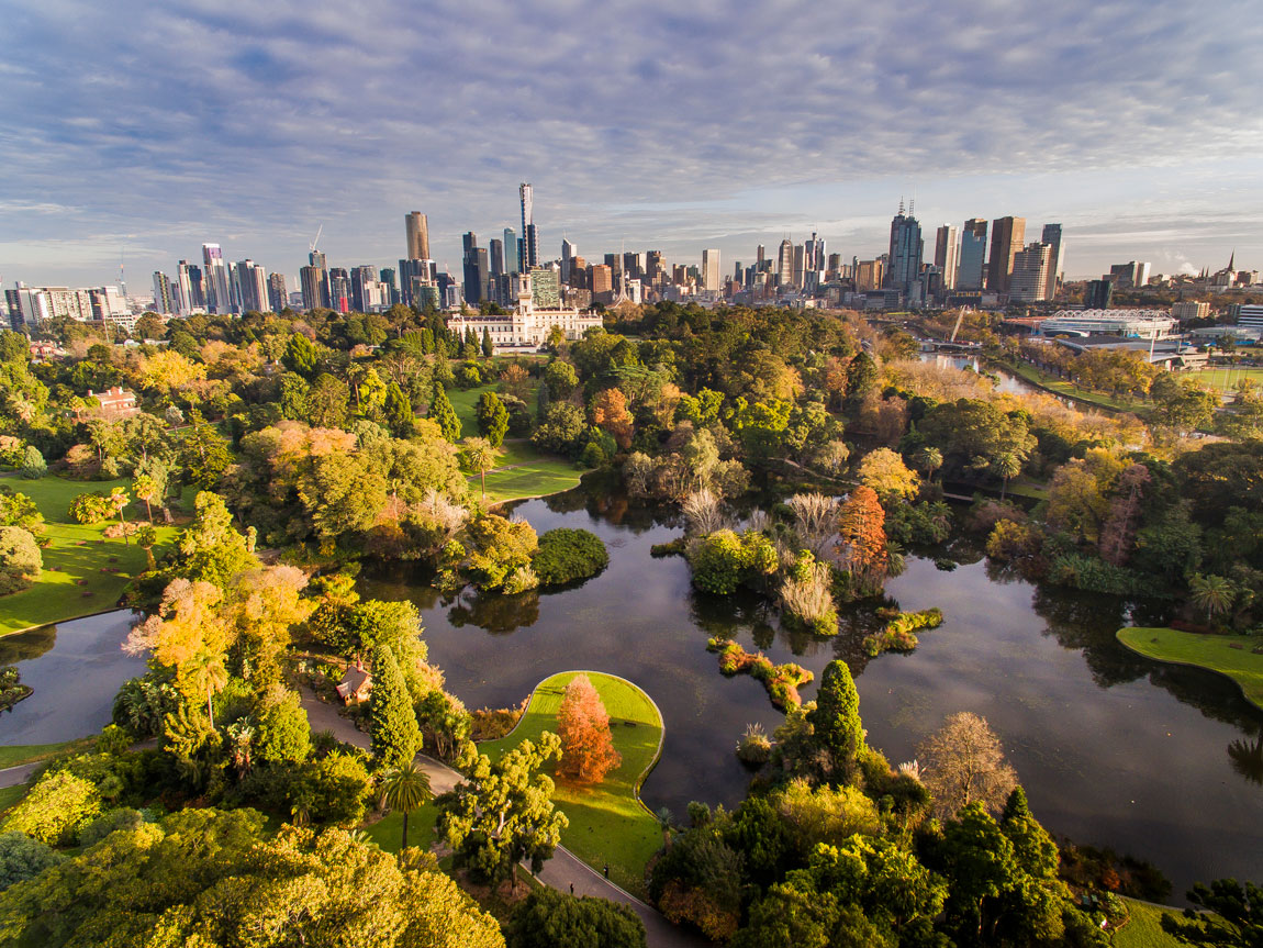 Melbourne parklands and open space, Victoria, Australia