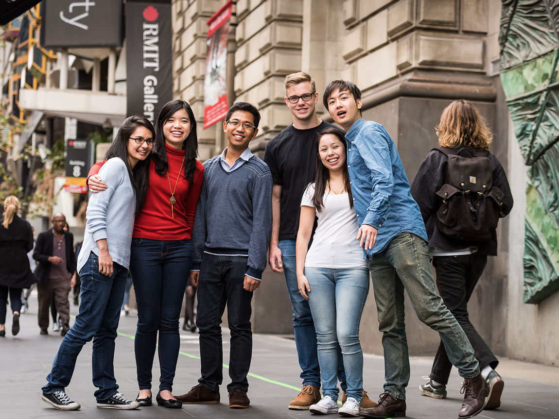International students, RMIT, Melbourne, Victoria, Australia. Photo: DJPR